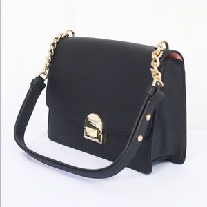 Kate Spade convertible flap crossbody in black